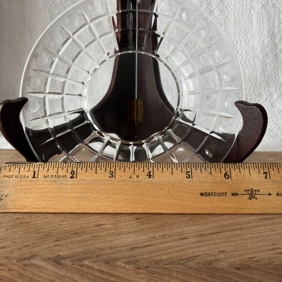 Vintage Crystal Cut Glass Salad/Dessert Plates, Set of 8 - Picture 7 of 7